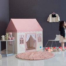 PETITE MAISON Kids Play House Tent with 100 Cotton Fabric  5 Windows - Hand...