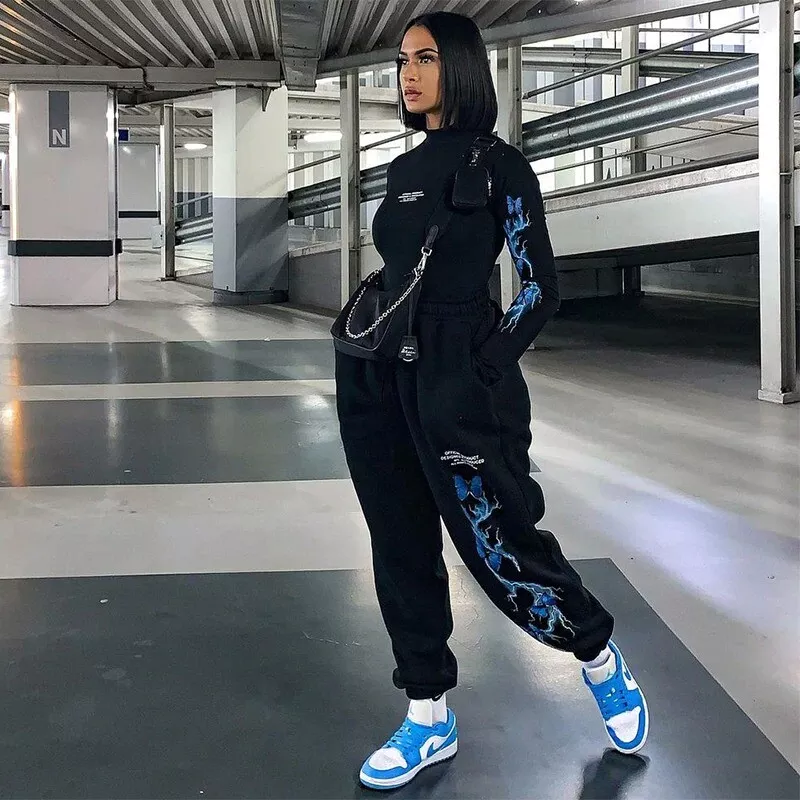 Butterfly joggers set hot sale