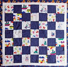  Sweet Baby Quilt Cotton  Cotton Flannel 34" X 34"
