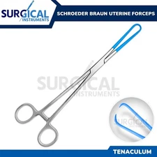 Tenaculum Forceps Blue Coated Gynecology Electrosurgical German Grade