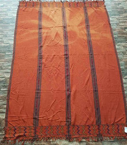 Vintage Handmade Traditional Afghani Striped Kilim Floor Rug Carpet 229x165 cm