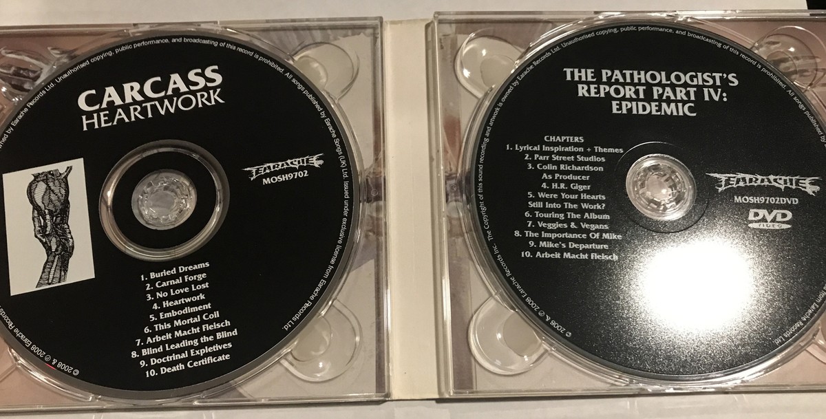 英LP Carcass Heartwork  MOSH097FDRUS Earache /00260 LP CARCASS Heartwork MOSH097FDRUS Earache UK | eBay