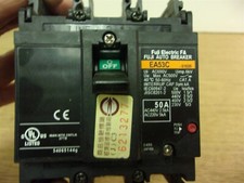 Fuji EA53C 50A 3-Pole Circuit Auto Breaker FREE SHIPPING 