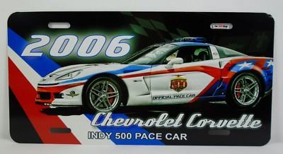 2006 Chevrolet Corvette Indianapolis 500 Pace Car License Plate