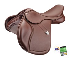 Bates Pony Elevation + Close Contact Adjustable CC Jump Saddle CAIR Black/Havana