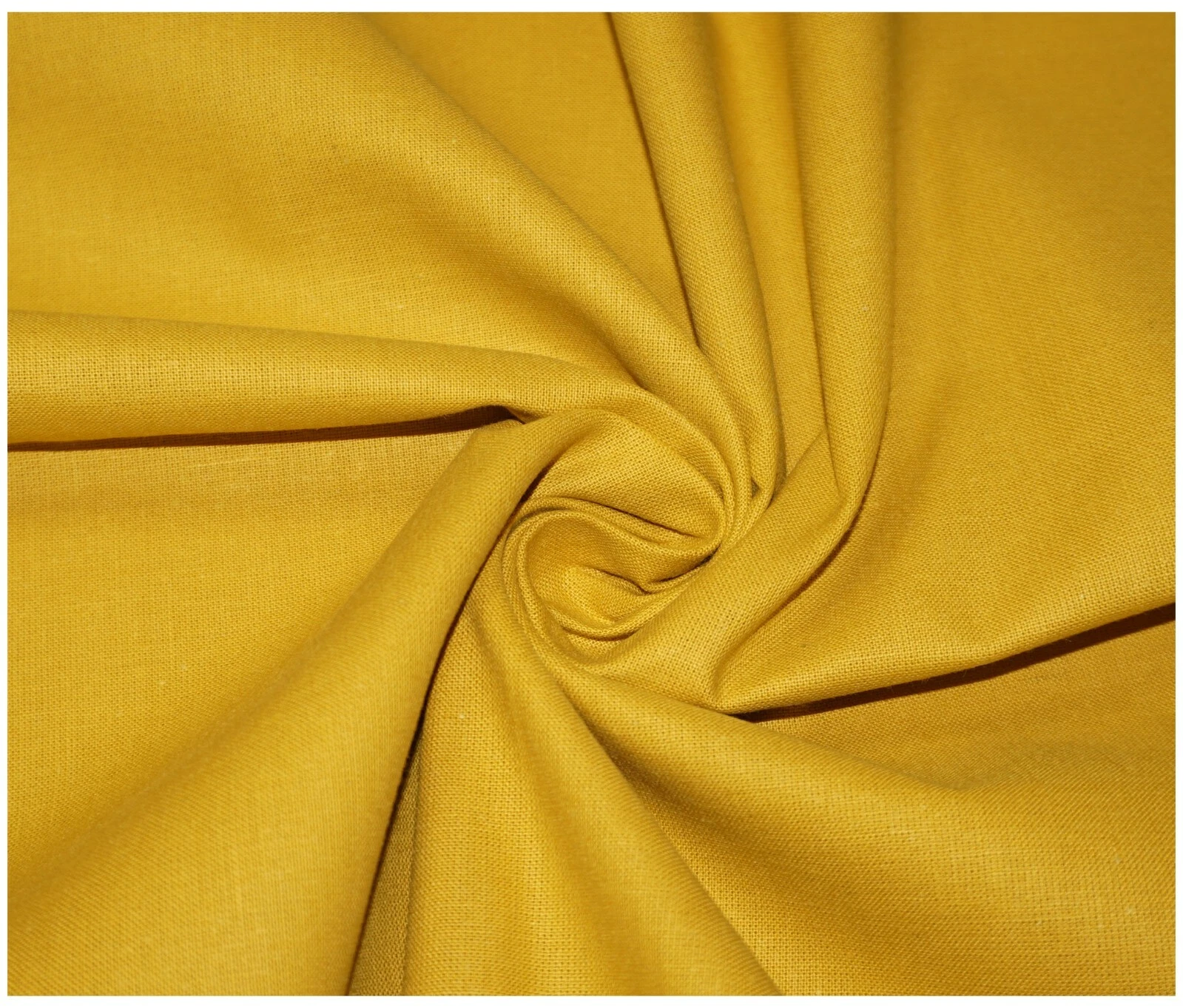 Plain 100% cotton fabric with a crisp finish that holds its shape well