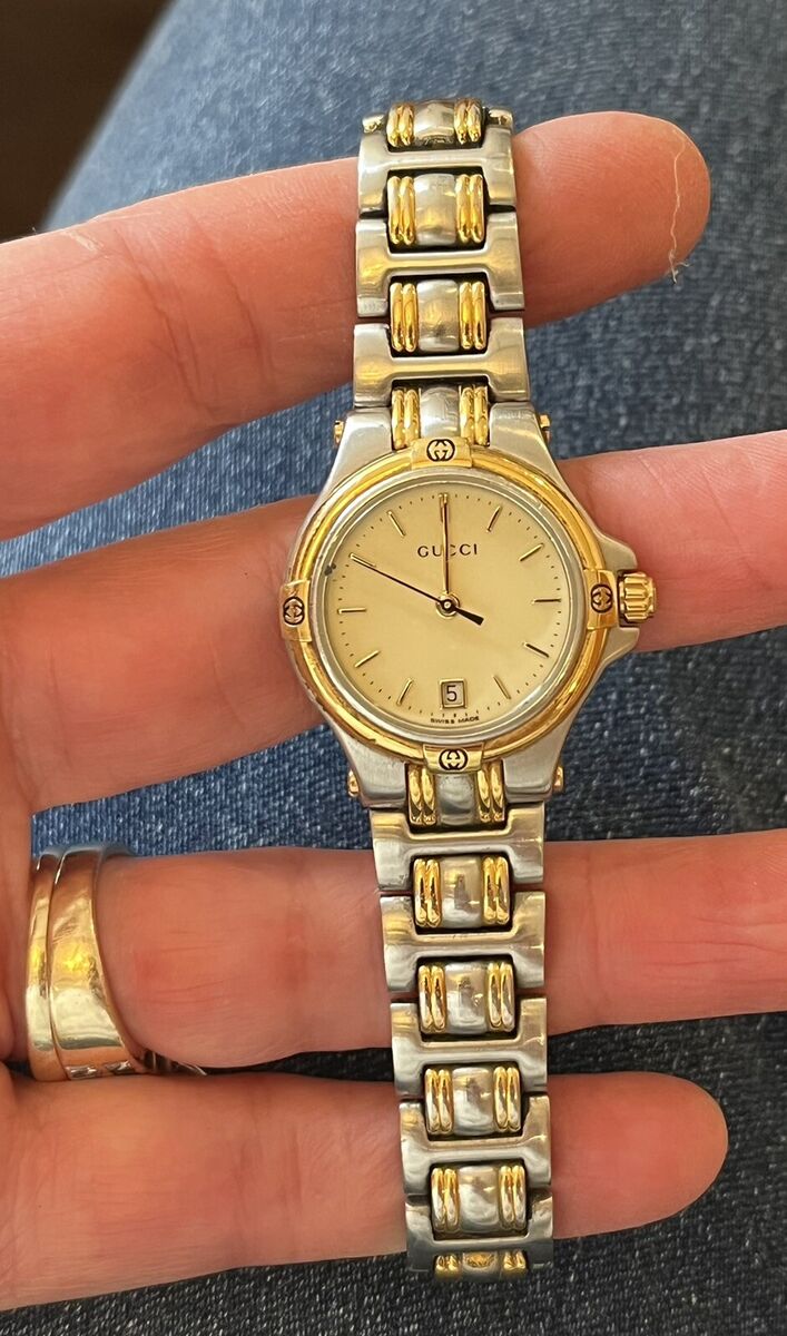 Gucci 9040L Watch Quartz 26mm Women's Gold Dial Swiss Made Gucci 9040L Watch Quartz 26mm Women's Gold Dial Swiss Made