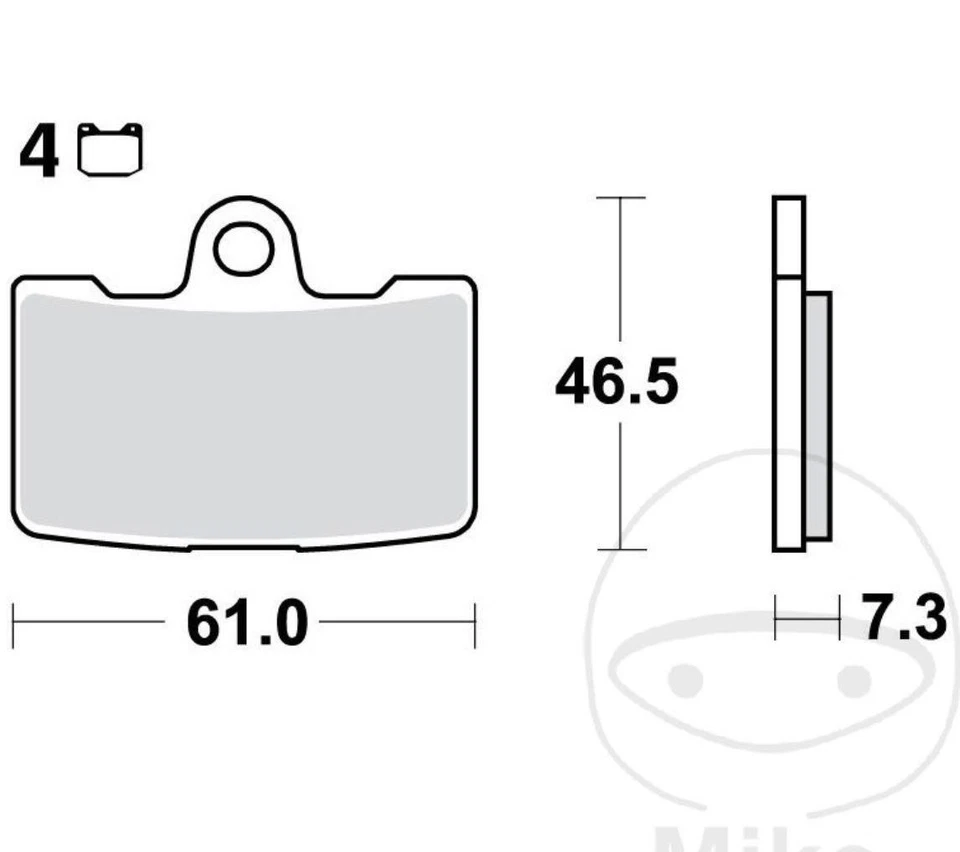 TRW MCB810SV Plaquettes De Frein Sinter Métalliques Avant - Photo 2/2