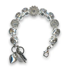 Bracelet by Mariana Woman Elegant Clear Swarovski Crystals