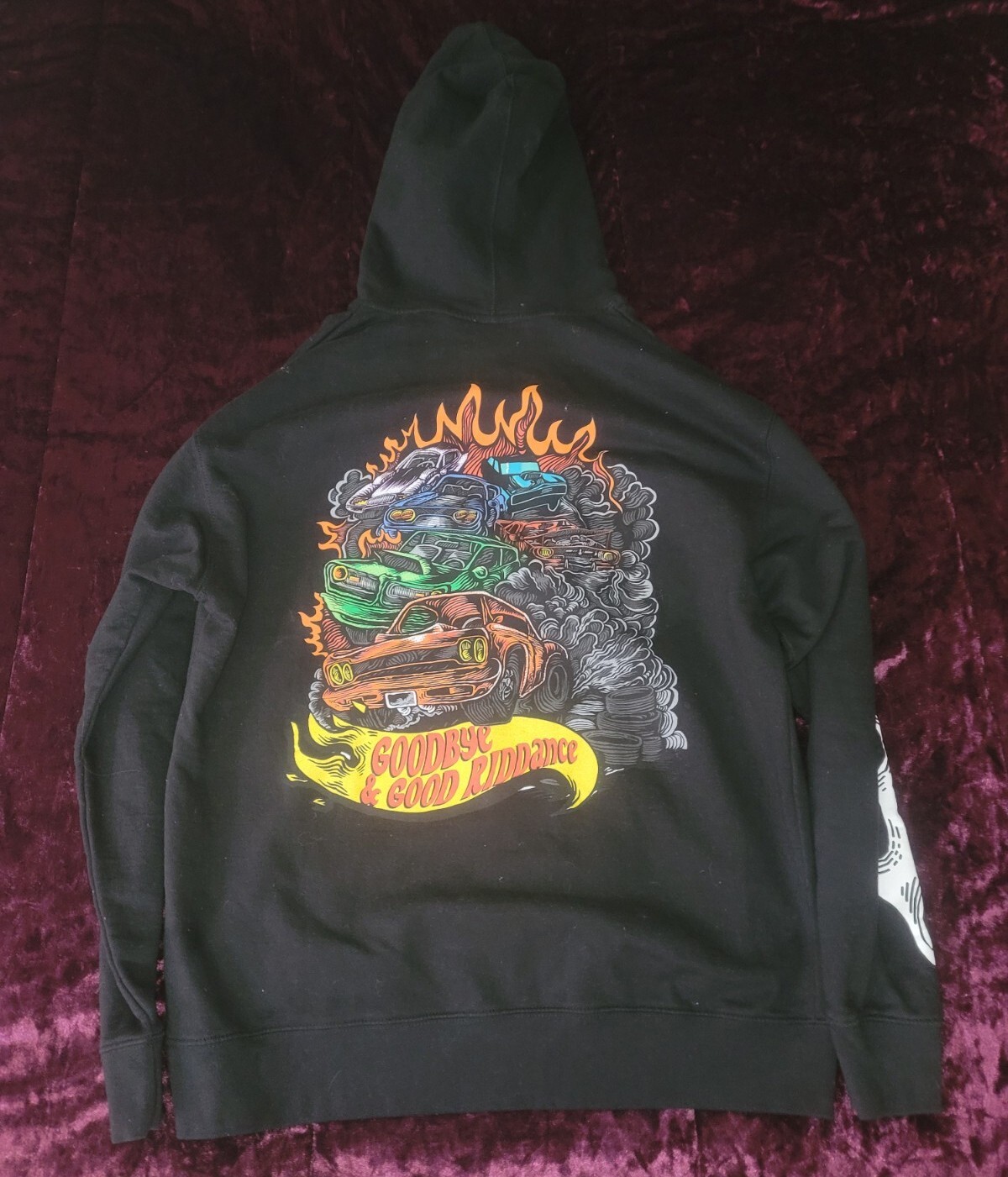 JUICE WRLD GOODBYE & GOOD RIDDANCE PIT CREW HOODIE SWEATSHIRT BLACK 2XL