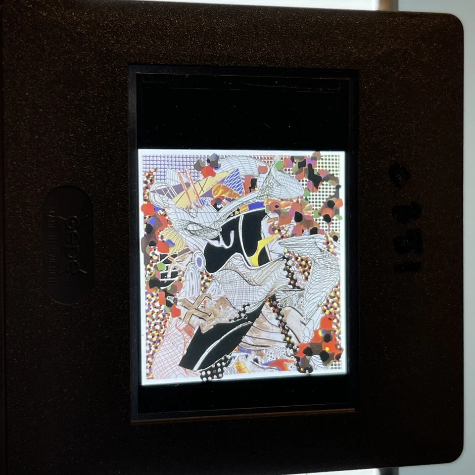 Diapositiva de arte Frank Stella "Pequod Meets Jeroboam" minimalismo 35 mm Foto 3 de 3