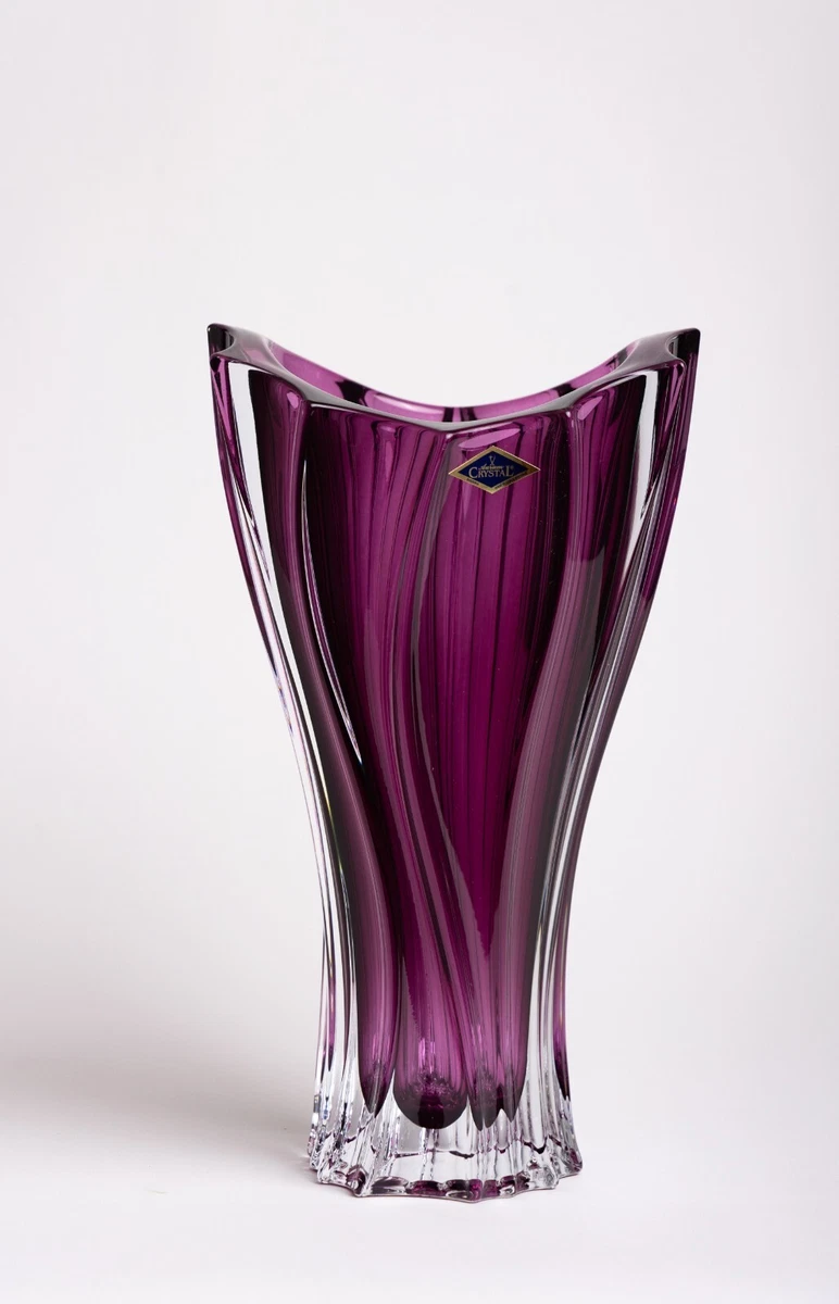 Purple Glass Flower Vase Vases for sale | eBay