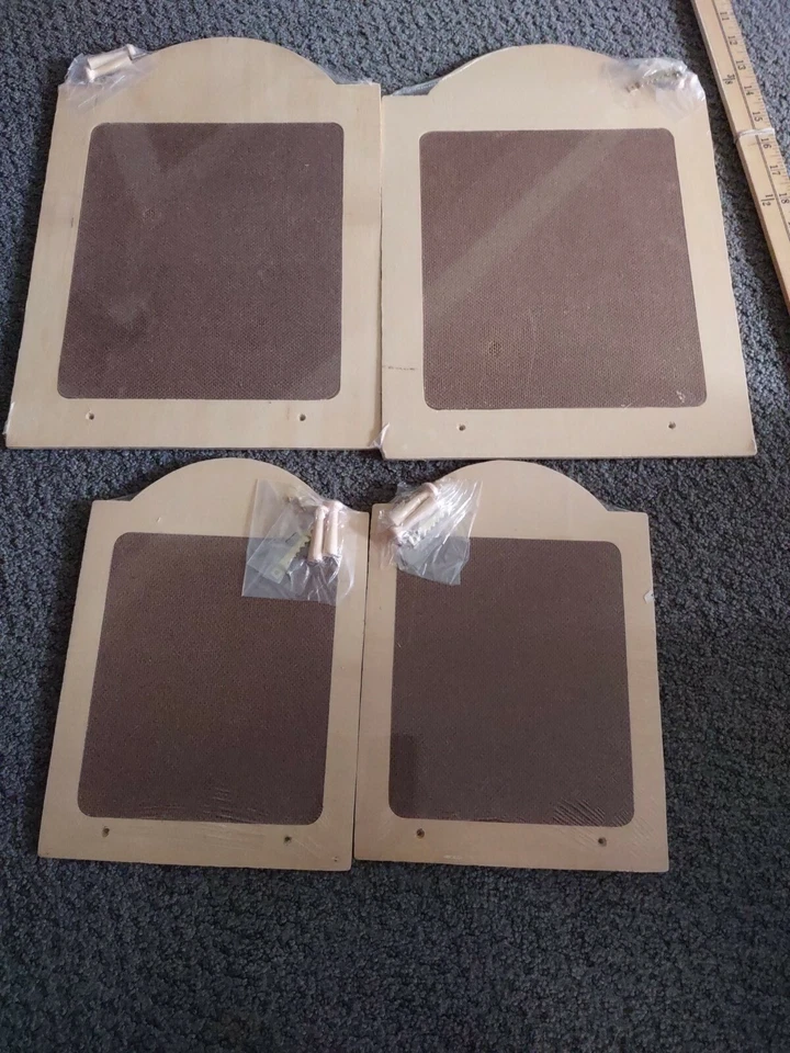 Wood Hanging ChalkBoard Signs Blackboard Message Chalk Boards 4 Pack sealed h4 - Image 3 of 3