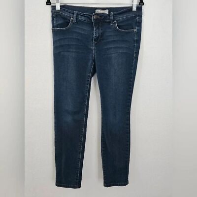 Free People Skinny Jeans Dark Wash Women 28 Mid Rise Stretch Denim