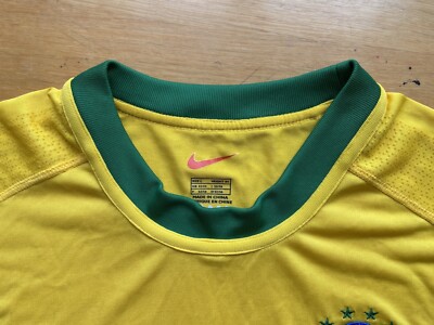 BRAZIL 2000 2002 HOME FOOTBALL SHIRT SOCCER JERSEY NIKE sz L MEN