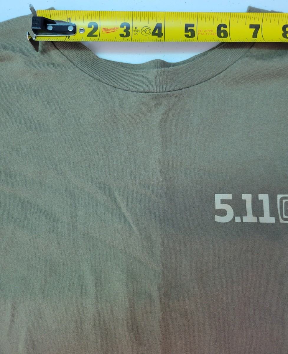 5.11 Tactical Mens 2XL Green Scorpion Graphic Short Sleeve T-Shirt