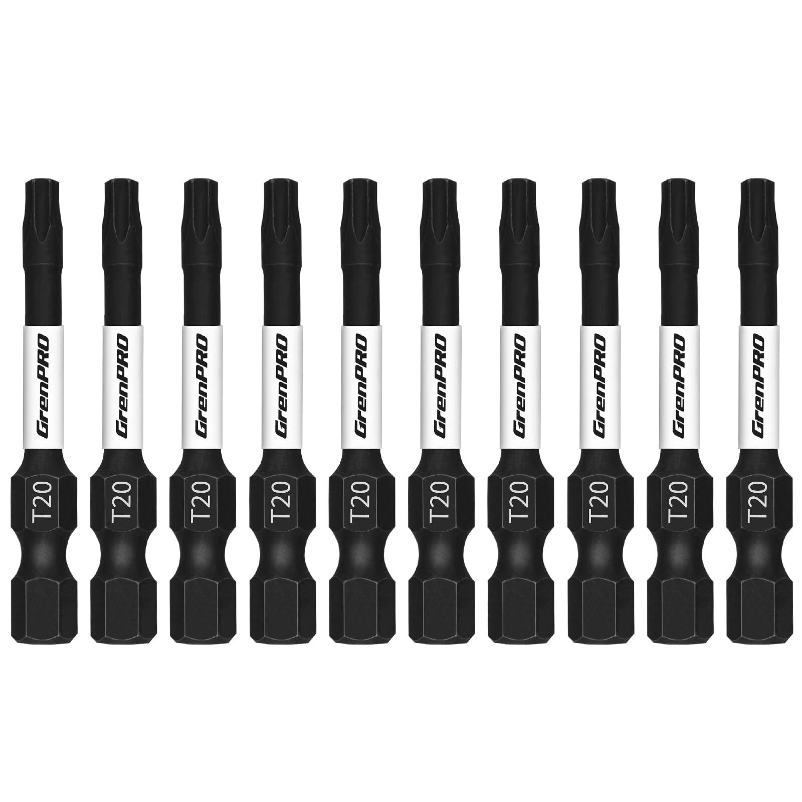 GRENPRO Screwdriving Power Bits T20-2IN*10pcs Torx Head Bit SetHigh Impact To...