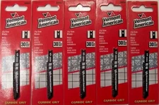 Vermont American 30004 2-7/8" Carbide Grit Tooth Tile Jig Saw Blade 5PKS
