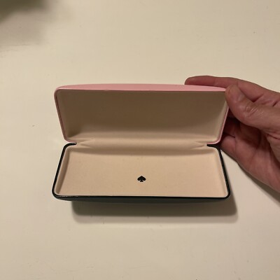Kate Spade New York Black Oversized Sunglasses w/ Pink Case Kate Spade New York Sunglass Hard Case, Pink and Black | eBay main image 2