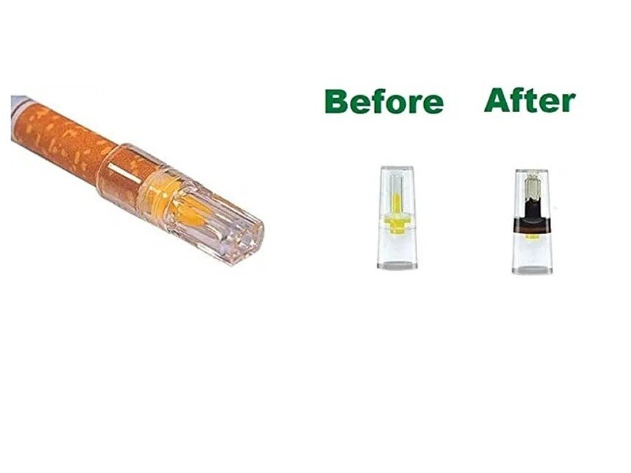 NIC OUT 4 Pks Cigarette Filters 120 Reusable Tips Filter Out Tar&Nic Free  Case