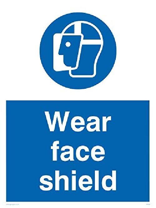 Viking segni mp288-a3p-v Sign"Wear Face Shield, vinile, 400 mm altezza x 300 mm
