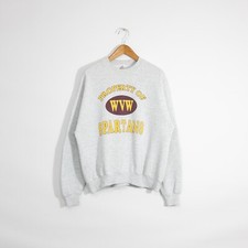 Vintage 90s Wyoming Valley West Football Sweatshirt XL Spartans Collegiate Style