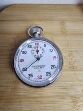 Vintage Pocket Timer Stopwatch Chesterfield Dolmy 1/5 Swiss.