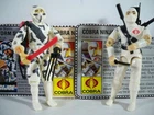K25i05712 STORM SHADOW x 2 V1 & V2 1984 1988 GI JOE 100% COMPLETE FIGURE VINTAGE