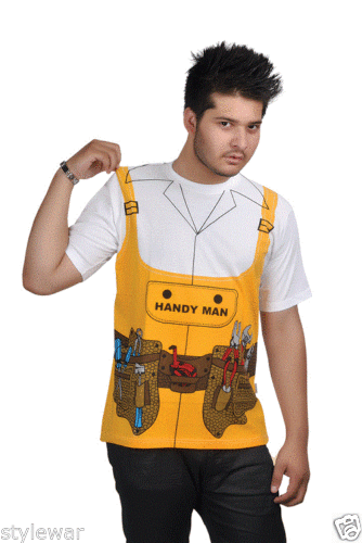 Bedrucktes T-Shirt Herren Kostüm Hirsch Do Party Freizeit T-Shirts Cowboy - Bild 6 von 19
