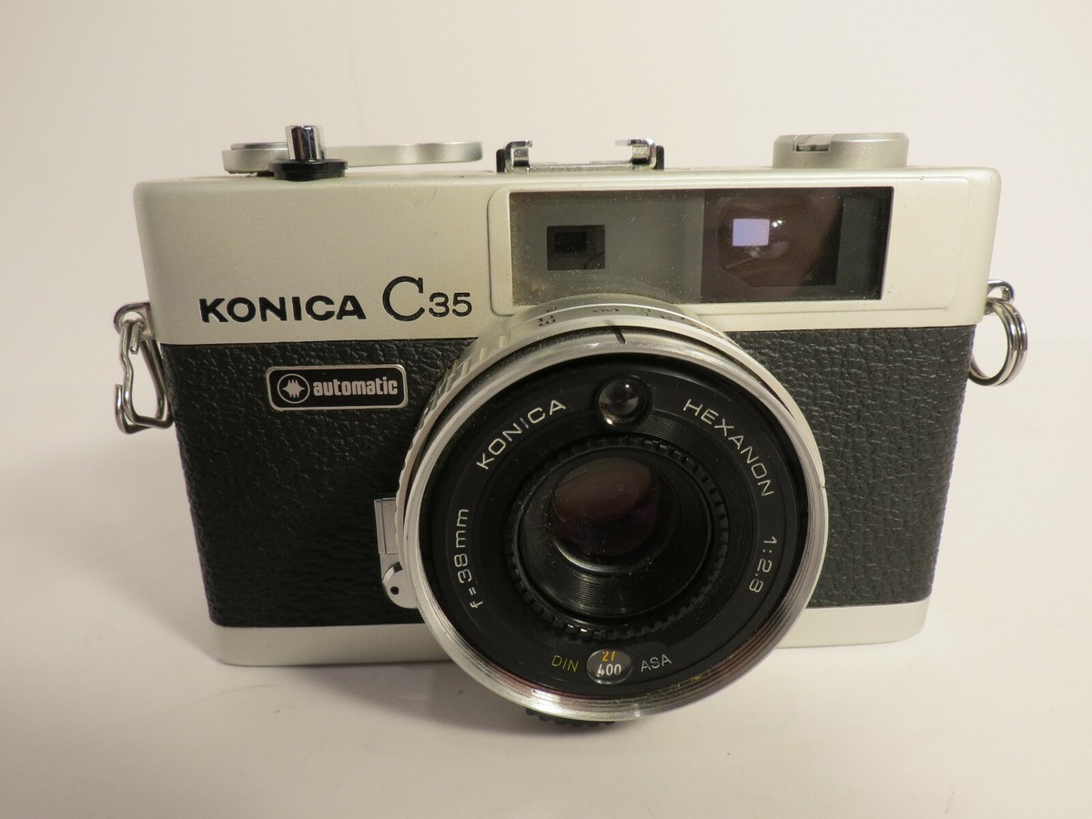 Konica C35 Automatic 35mm SLR Film Camera w/ Konica Hexanon