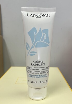 New Lancome Crème Radiance Mousse Gentle Cleansing Creamy-Foam 4.2oz Full Size