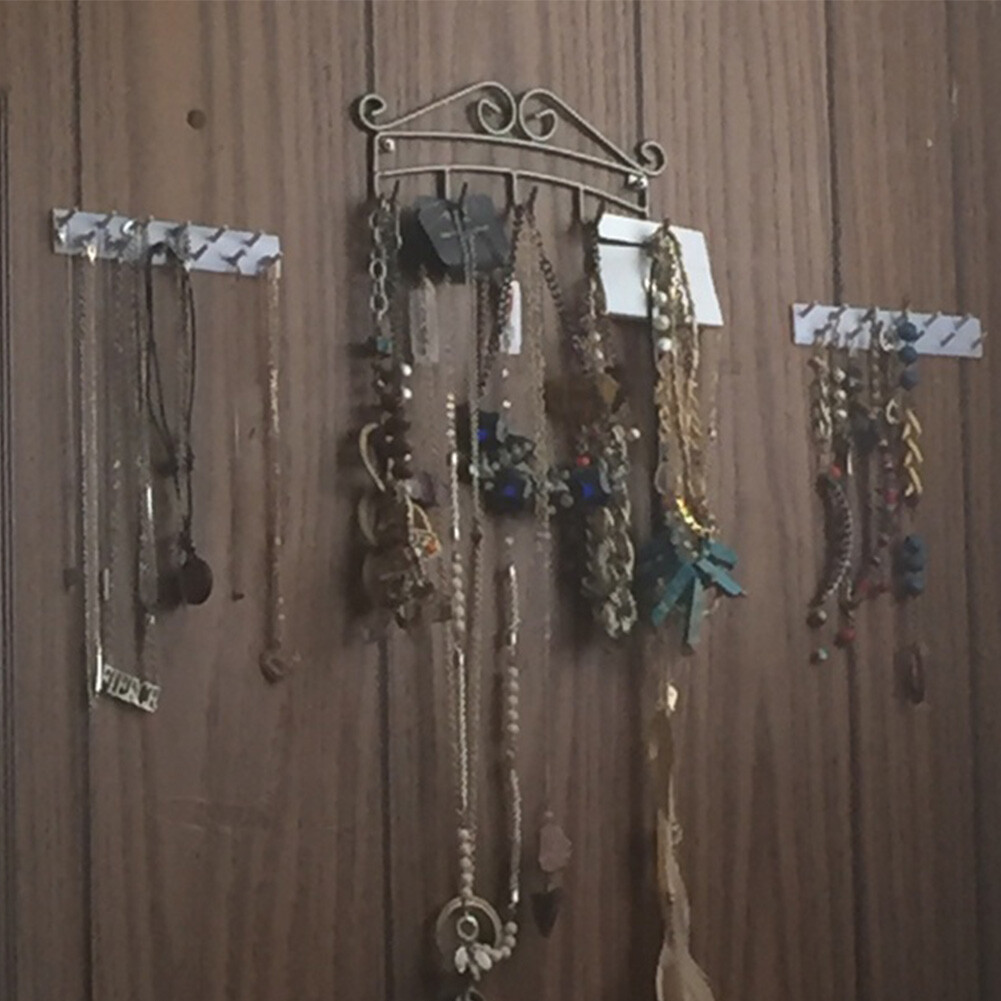 Wall Hanging Storage Hooks Jewelry Display Organizer Necklace Hanger eBay
