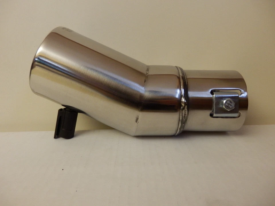 Auspuffblende Endrohr Blende Auspuff EDELSTAHL 75mm e-geprüft  i21 - Bild 3 von 4