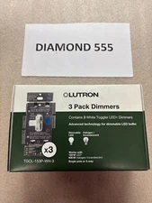 Lutron Toggler LED+ Dimmer Switch 3-Pack - White (TGCL-153P-WH-3) | 1168