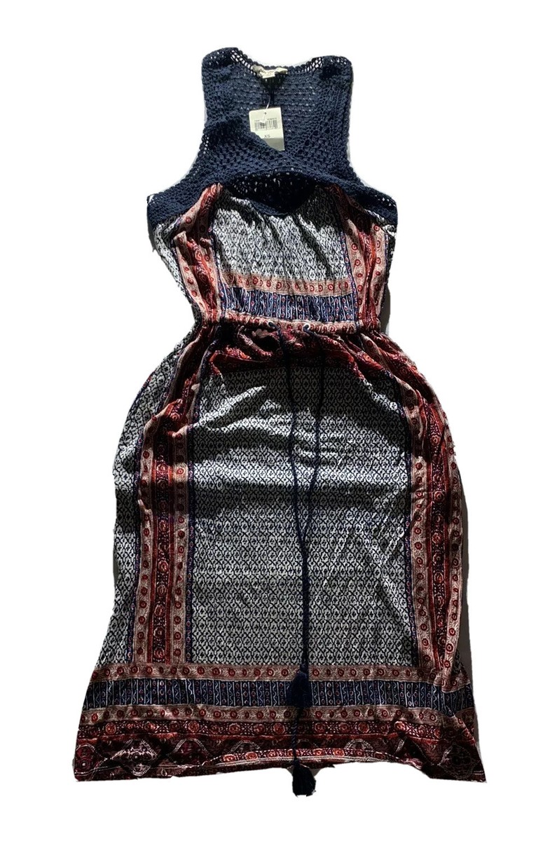 white christmas dresses Lucky Brand Women's Plus Linen Sleeveless V-neck Tiered Crochet Detail –  Letay Store