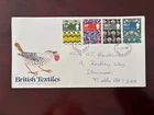 United Kingdom 1982 - British Textiles stamps FDC Harrow Middx.