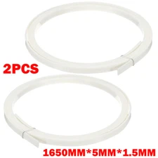 2pc White Guitar Binding Purfling Strips ABS Guitar Binding Strip 1650x5x1.5mm