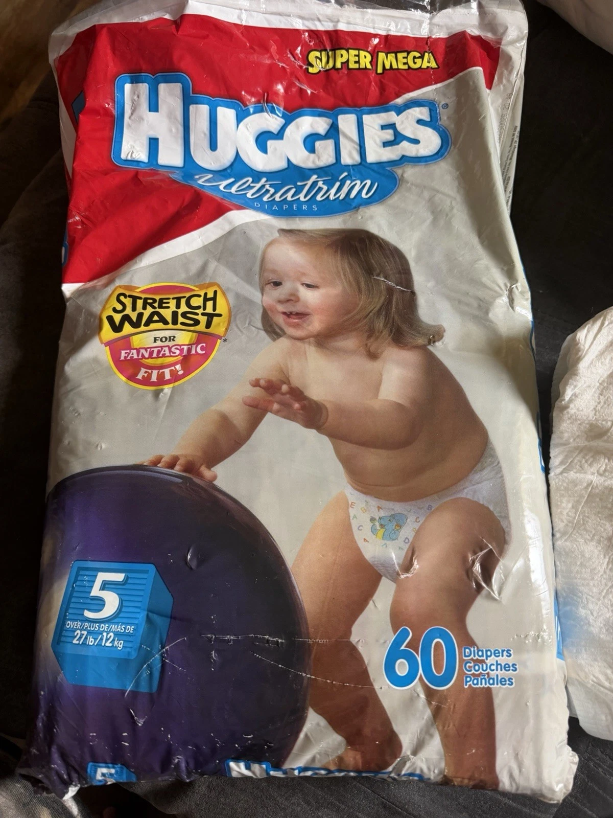 (4) vintage 2002 Huggies Diapers Size 5 Ultratrim Stretch Baby Diapers
Opens in a new window or tab