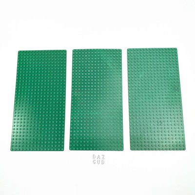 LEGO 17 Piece Thin Flat Baseplate Plate Lot 32x16 24x16 22x16 18x16 16x16  8x16