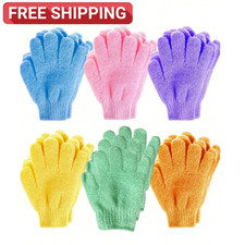 2/6pcs Exfoliating Spa Bath Gloves Shower Soap Clean Hygiene Body Scrub Massage