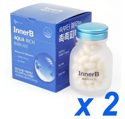 [CJ] Innerb Aqua Rich 56 Tablets Inner Skin Care Moisture Korea K-Beauty 2PCS