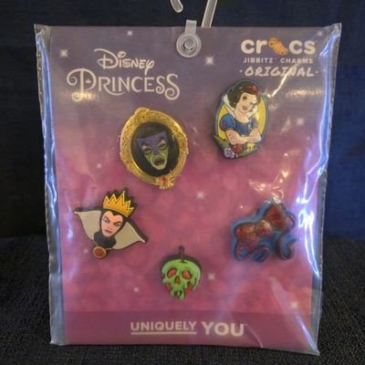 Crocs Jibbitz Charms Disney s Princess Snow White Set 5 Pack Evil Queen Apple  