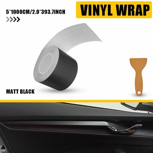 1x Matt Black Self Adhesive