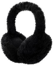 Trifabricy EarMuffs for Women Winter Faux Fur Warm Earmuffs Cute Foldable Black