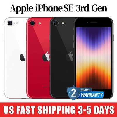 Apple iPhone SE 3rd Gen 256G-64GB Fully FACTORY Unlocked CDMA GSM (New Sealed）