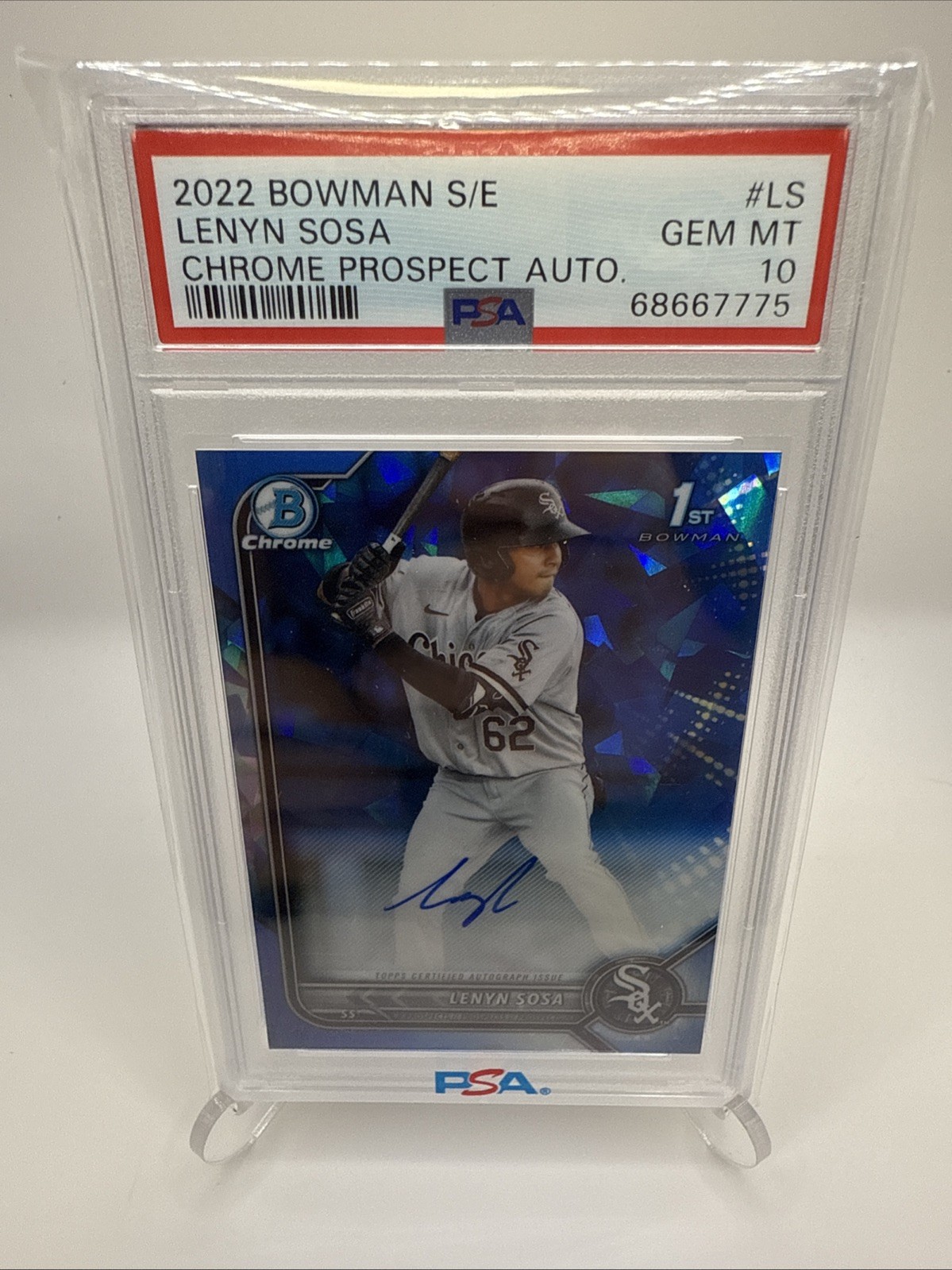 2022 Bowman Sapphire Edition - Chrome Prospects Autograph Lenyn Sosa #BSPA-LS