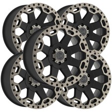 (Set of 5) Black Rhino Warlord 17x9 6x5.5