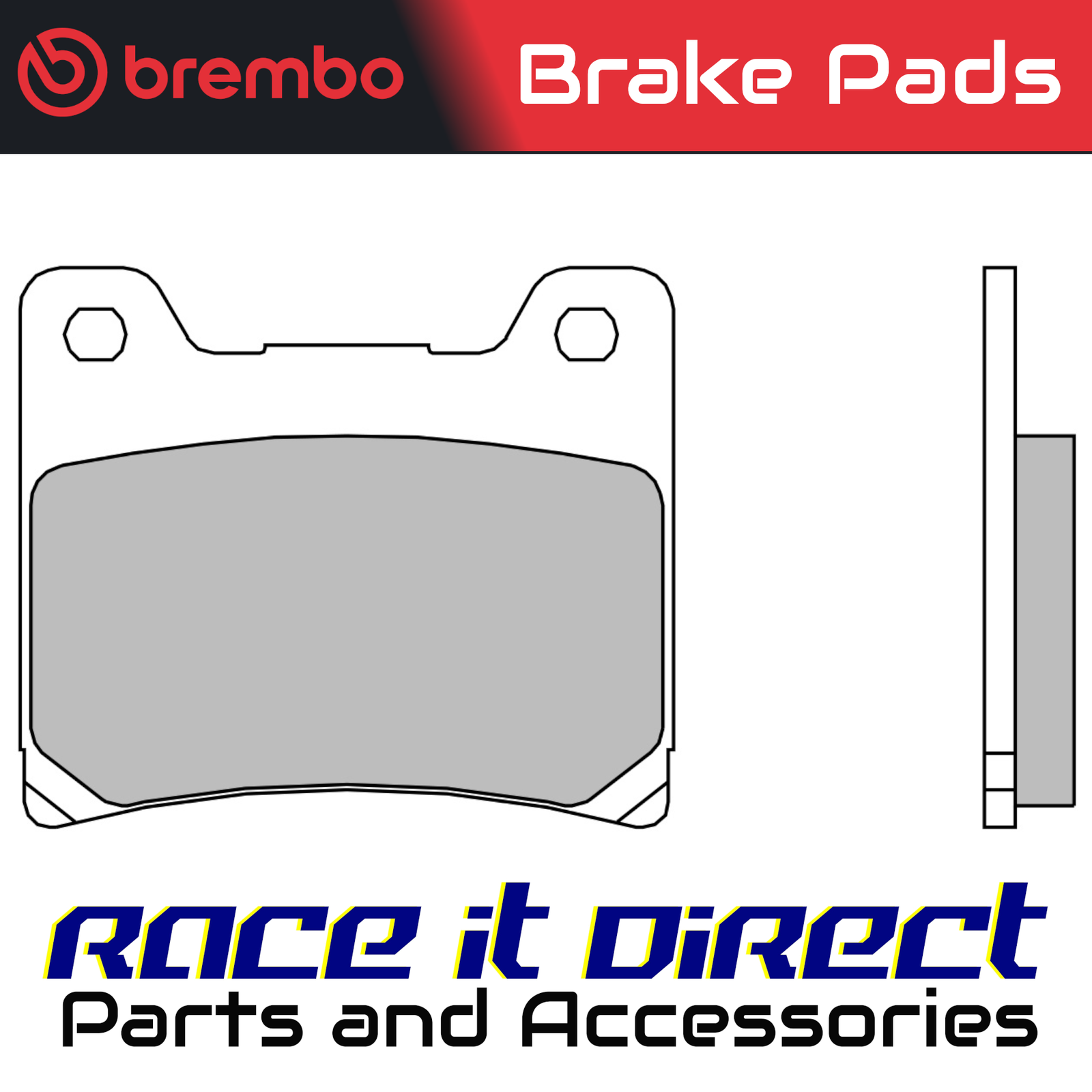 Brake Pads for YAMAHA FJ 1200 ABS 1991-1993 Rear Sinter Street Brembo