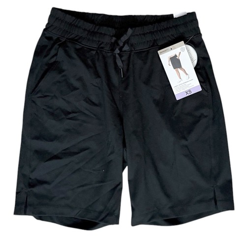 New Mondetta Womens Active Bermuda Short Black XS Extra Small Pull-on Relaxed - Picture 1 of 6