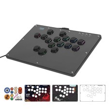 CosmoX Haute42 C16 Magnetic RGB Leverless Arcade Stick for PC/PS3+4/Switch   NEW